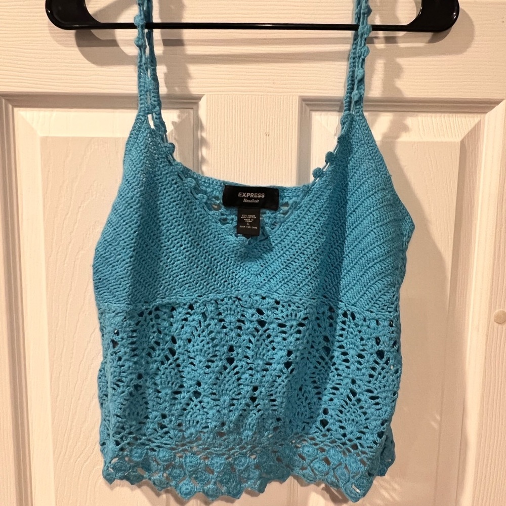 Hand knit Express tank